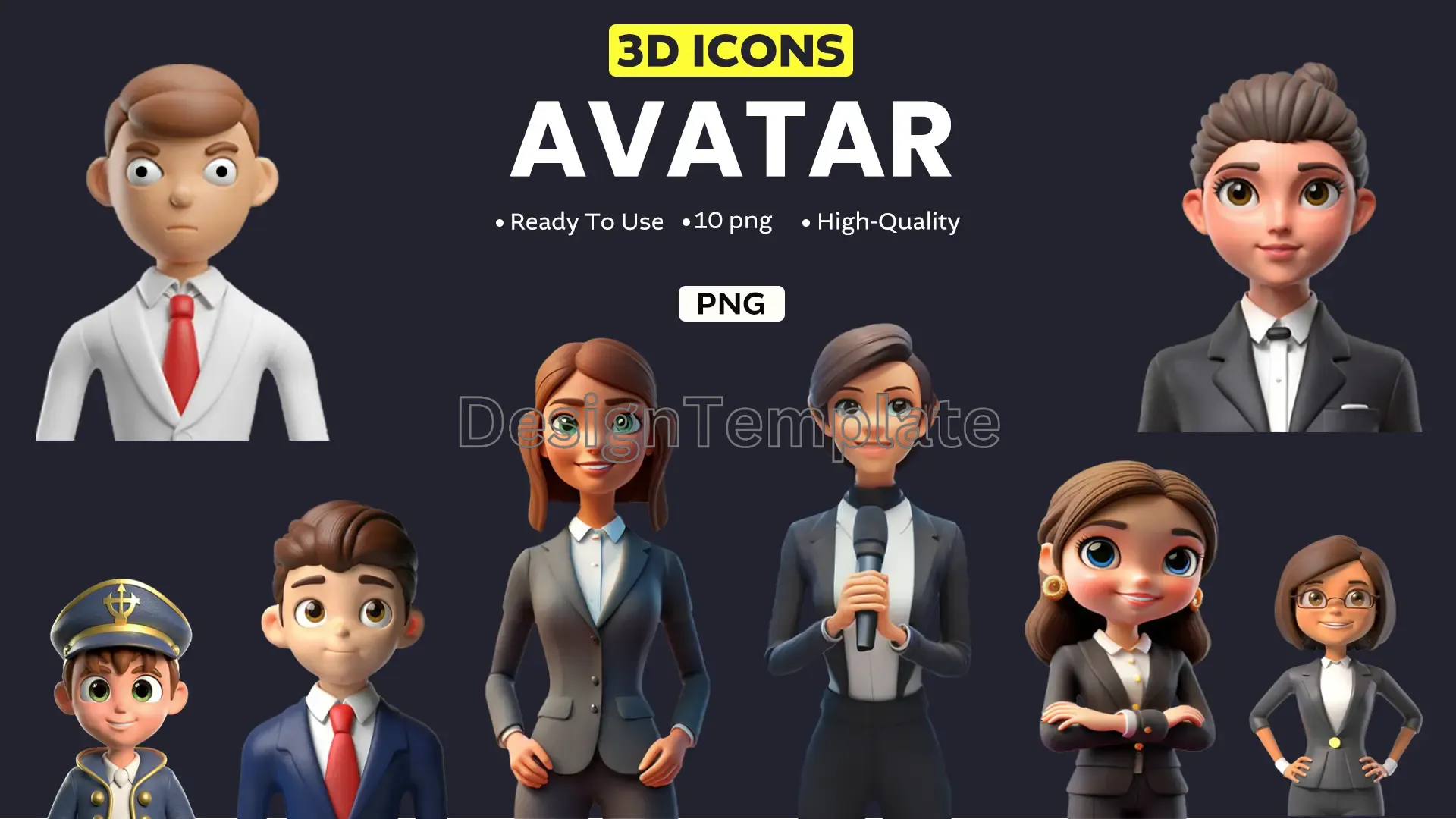 Ready to Use 3D Avatar Design Bundle